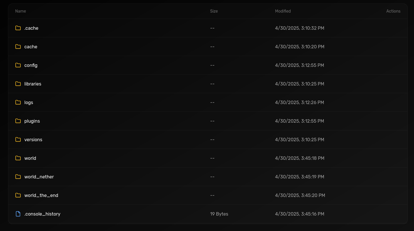 Server Configuration